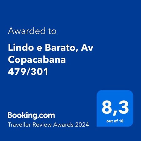 Lindo E Barato, Av Copacabana 479/301 リオデジャネイロ エクステリア 写真